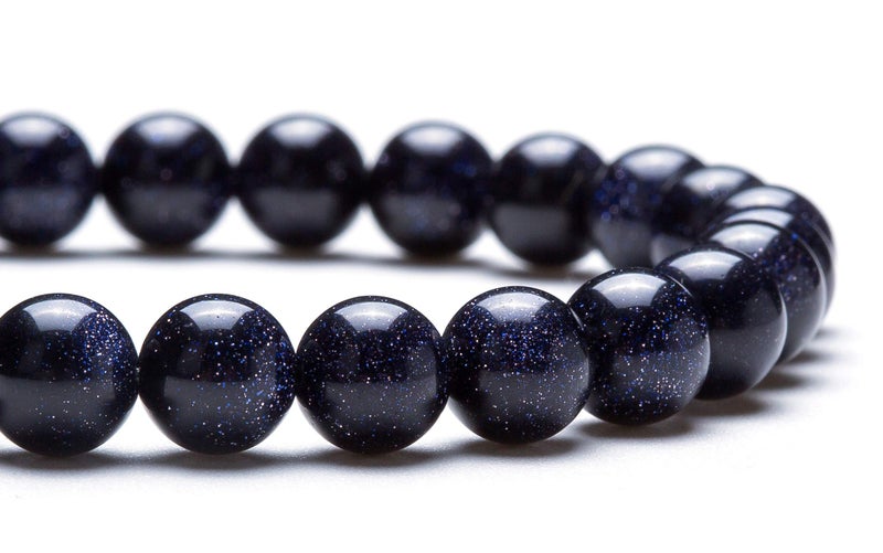 Hamoery Men Women 8mm Natural Stone Lava Rock Diffuser Bracelet Elastic Yoga Agate Beads Bracelet Bangle - Image 5